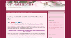 Desktop Screenshot of getmarriedtips.com